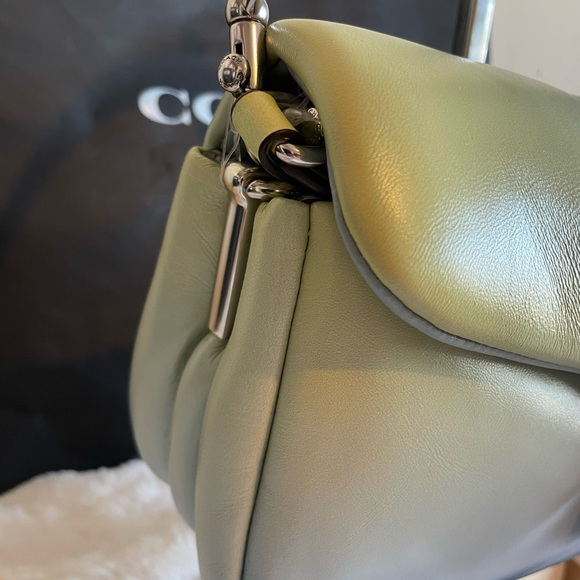 ❌Sold out❌Coach Pillow Tabby Shoulder Bag 26 Aqua Green multi Ombré Leather - Picture 10 of 15